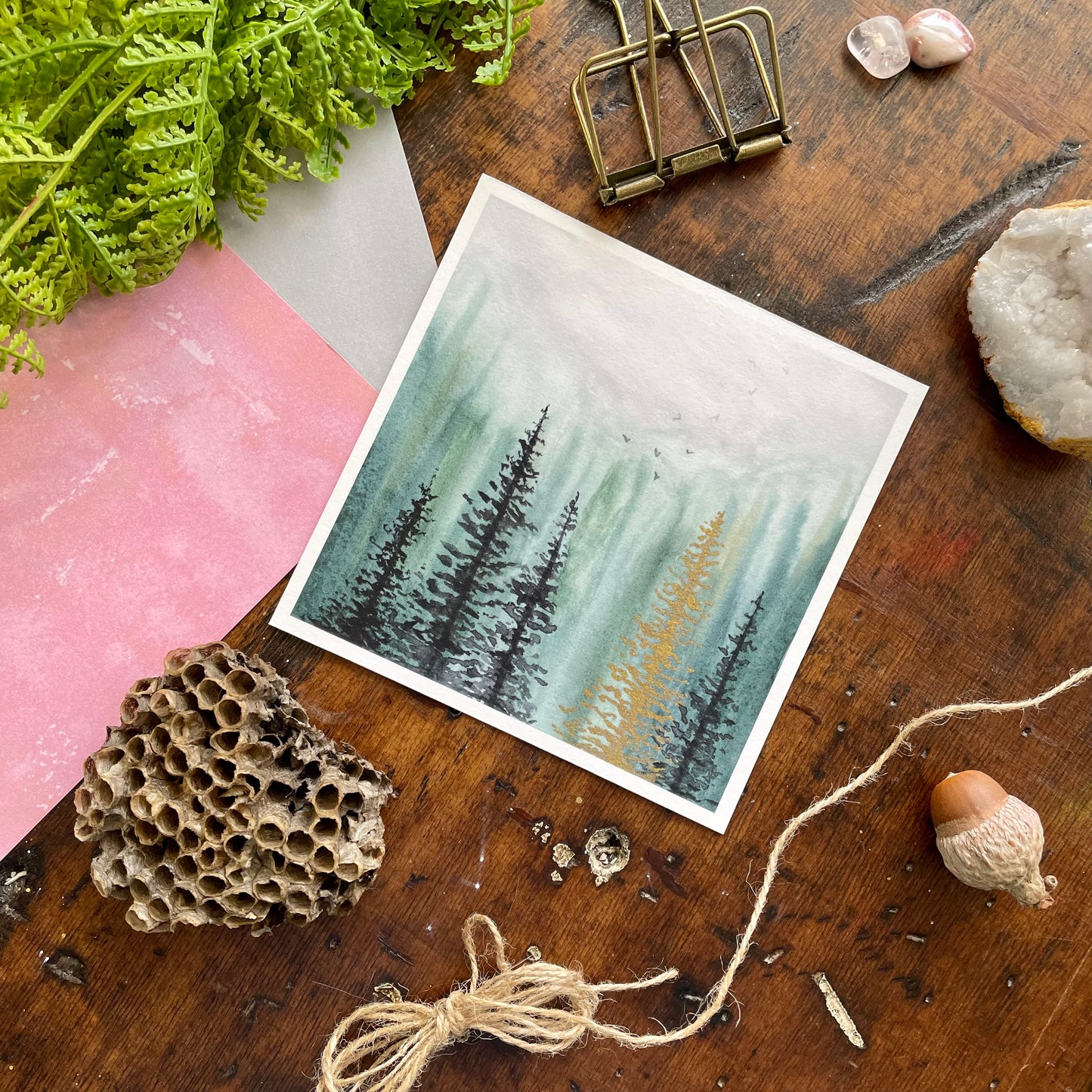 Moody Forest Art Print