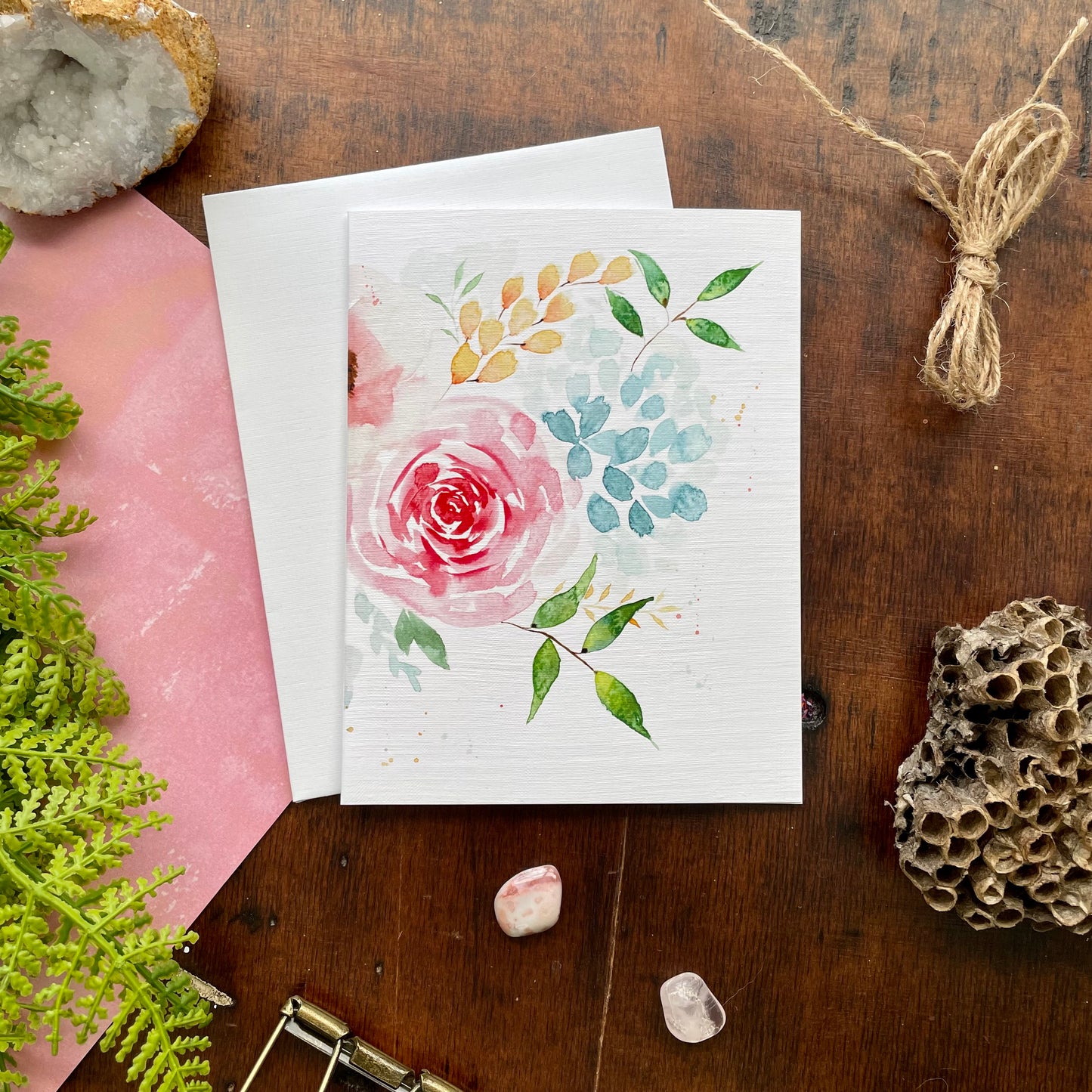 Loose Floral Watercolor Card