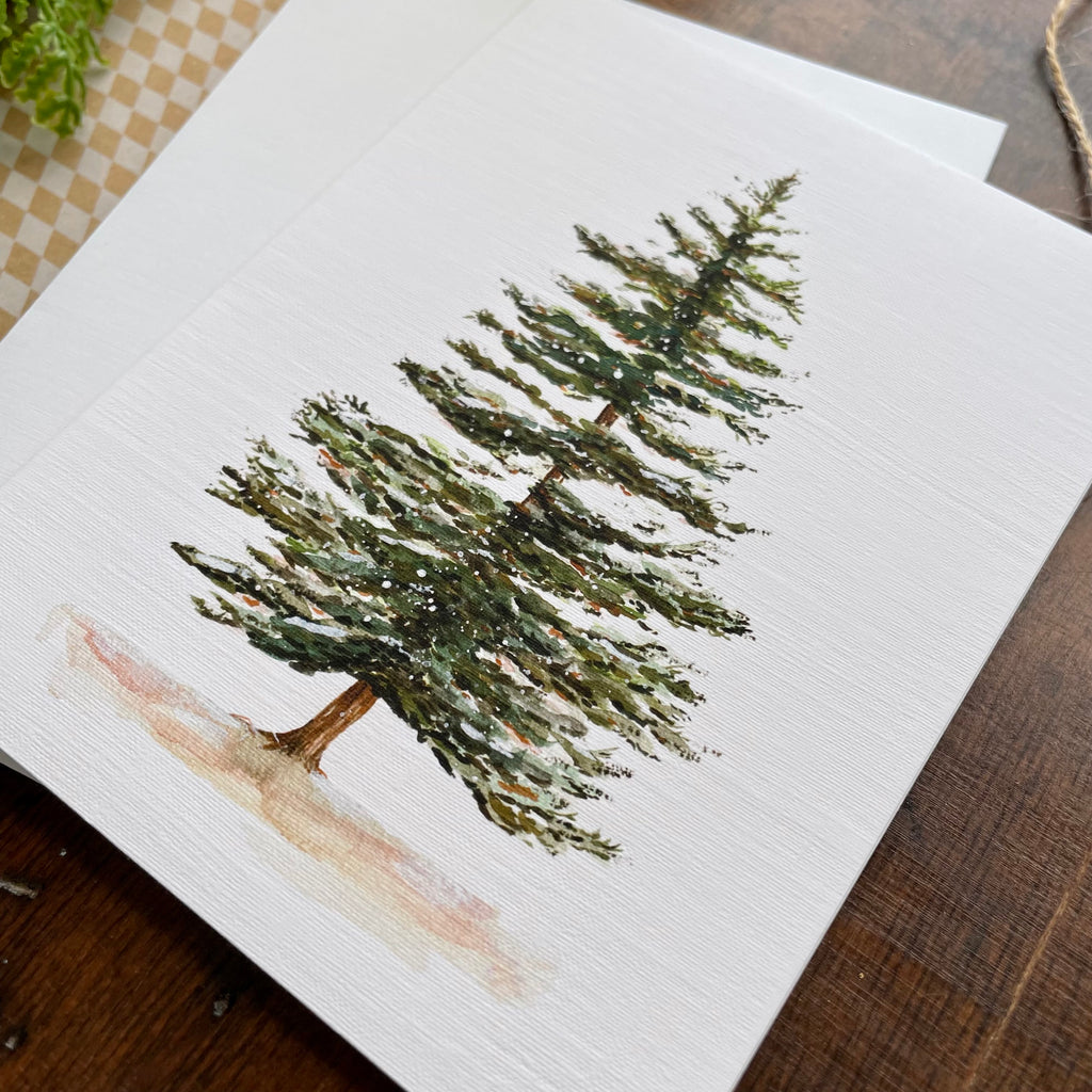 Pine Tree Card – The Unrefined Crafter