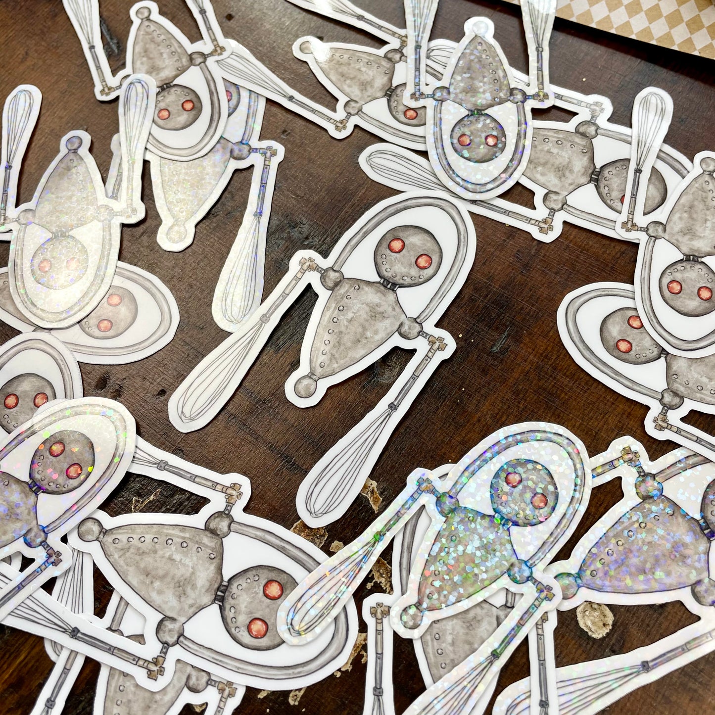 Edward Scissorhands Whisk Robot Sticker (Obscure Objects series)