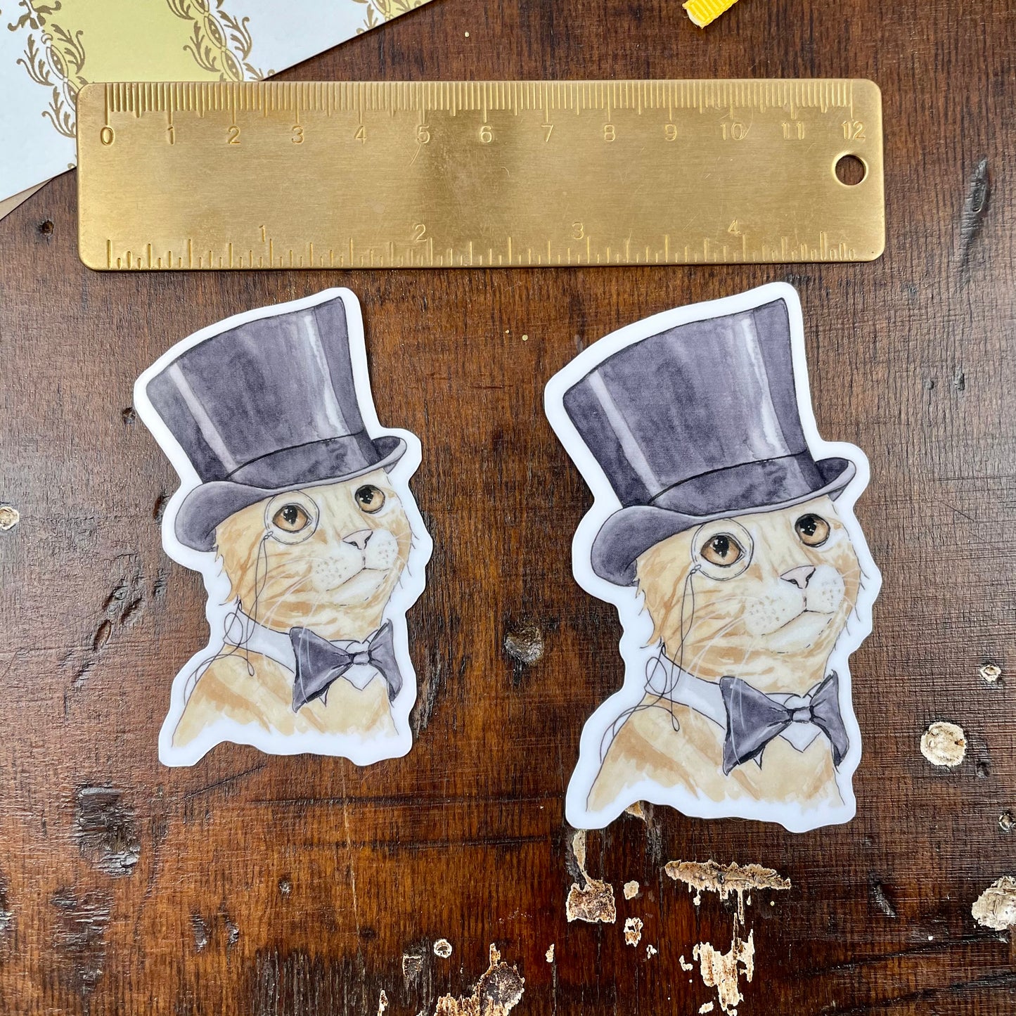 Parmesan the Dapper Cat Sticker