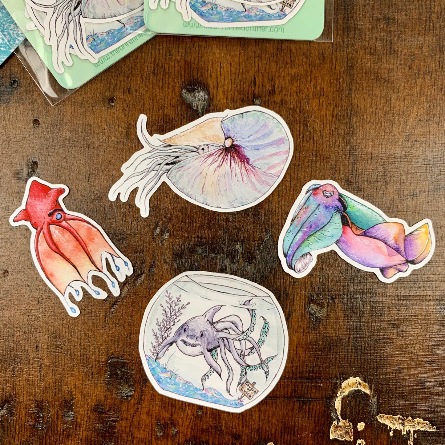 Cephalopod Sticker Pack